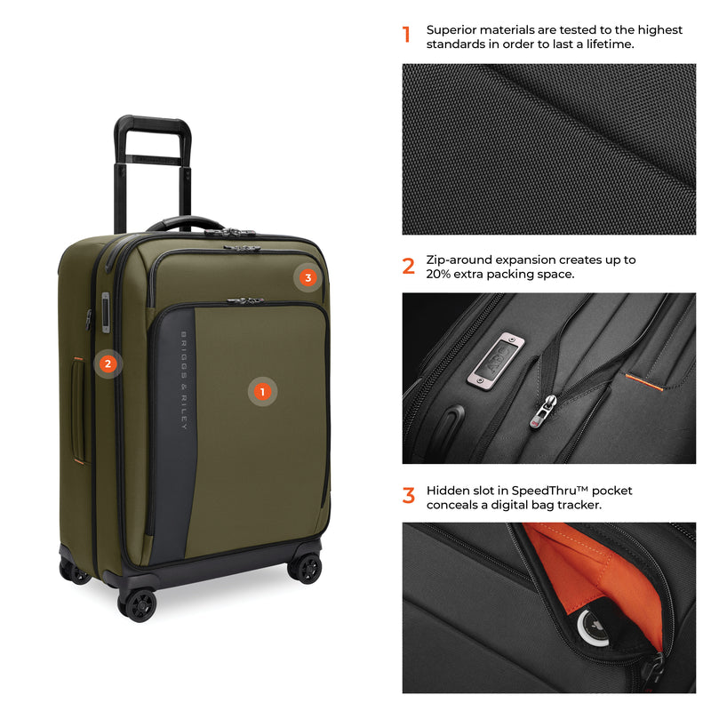 Briggs & Riley ZDX Medium Expandable Spinner - Hunter