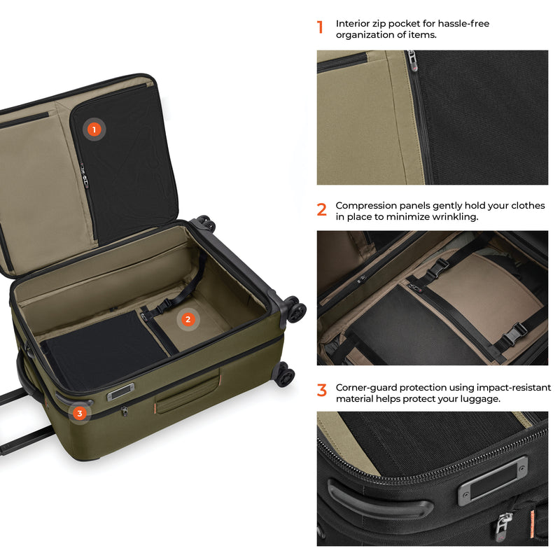 Briggs & Riley ZDX Medium Expandable Spinner - Hunter