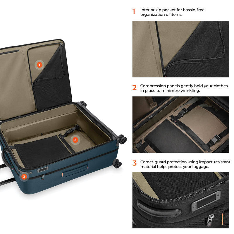 Briggs & Riley ZDX Large Expandable Spinner - Ocean