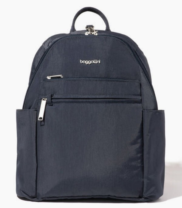 baggallini Securtex Anti-Theft Vacation Backpack - French Navy