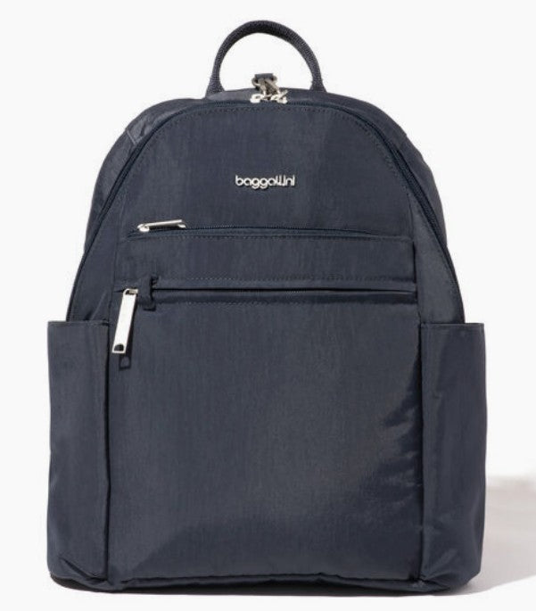 baggallini Securtex Anti-Theft Vacation Backpack - French Navy