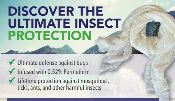 Chloe & Lex Insect Shield Protection Bug Repellent Clothing Scarf