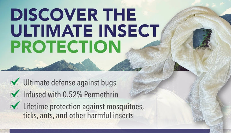 Chloe & Lex Insect Shield Protection Bug Repellent Clothing Scarf