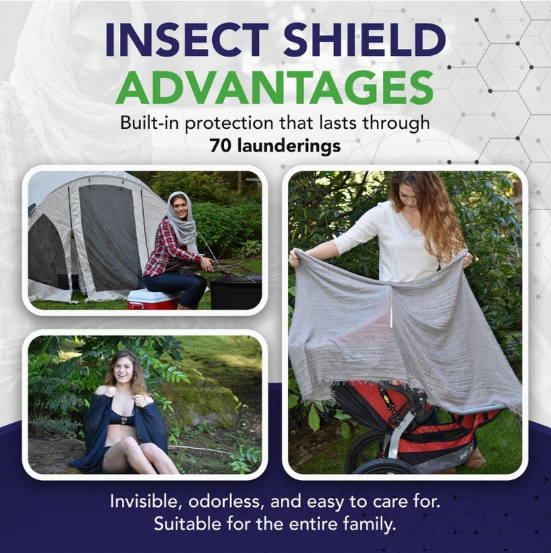 Chloe & Lex Insect Shield Protection Bug Repellent Clothing Scarf