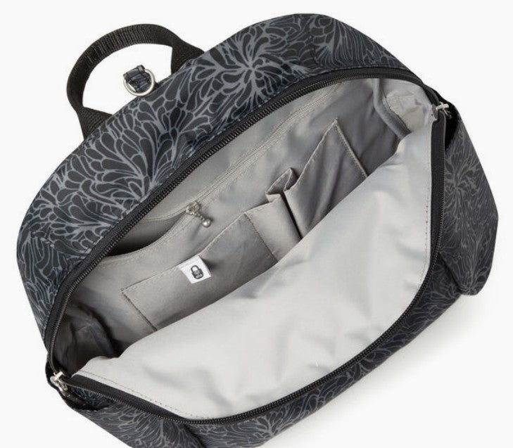 baggallini Securtex Anti-Theft Vacation Backpack - Midnight Blossom