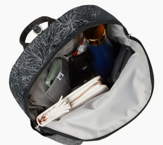 baggallini Securtex Anti-Theft Vacation Backpack - Midnight Blossom