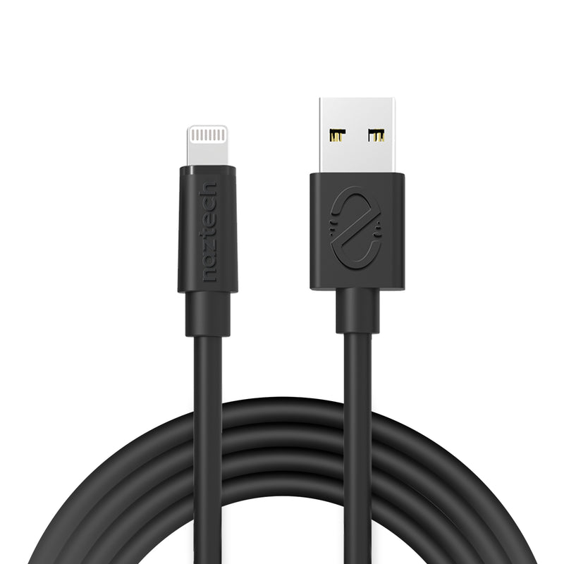 Naztech 12 ft. USB to Lightning Charge and Sync Cable - Black