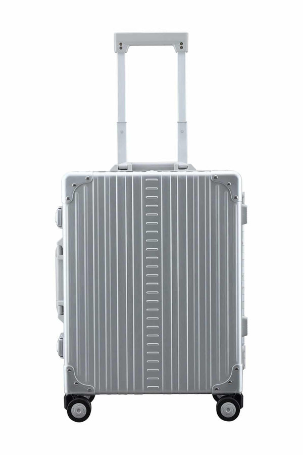 Aleon 21" Aluminum Trunk-Style Carry-On w/Shirt and Pant Packer - Platinum