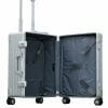 Aleon 21" Aluminum Trunk-Style Carry-On w/Shirt and Pant Packer - Platinum