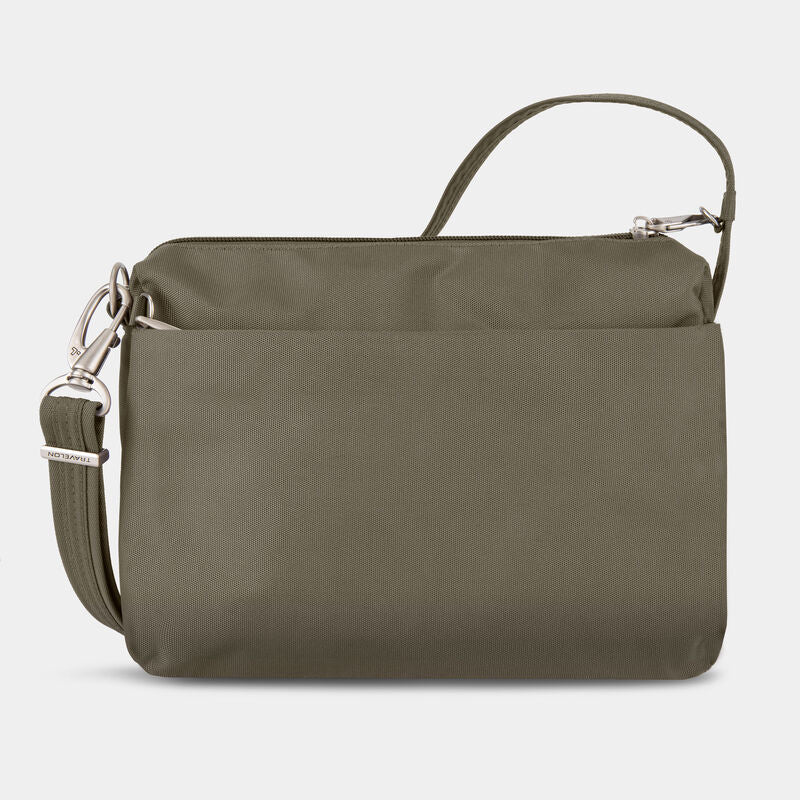 Travelon Anti-Theft Classic Small E/W Crossbody Bag, Nutmeg