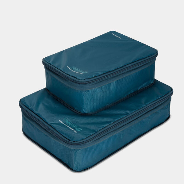 Travelon Set of 2 Compression Cubes Teal TripQuipment