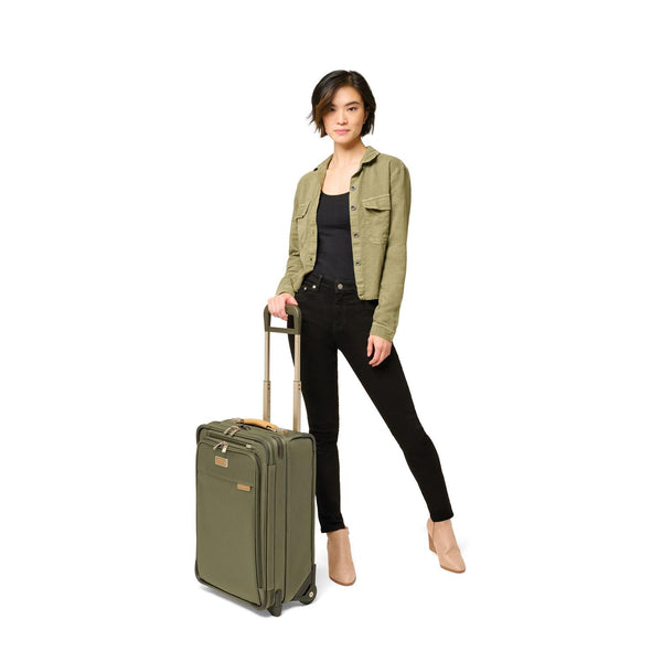 Briggs & Riley Baseline Essential 2-Wheel Carry-On - Olive