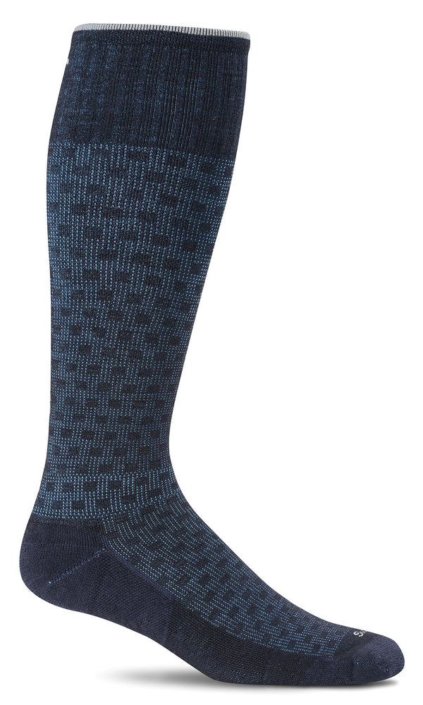 SockWell Men's Shadow Box Sock Moderate Graduated Compression 15-20mmHg