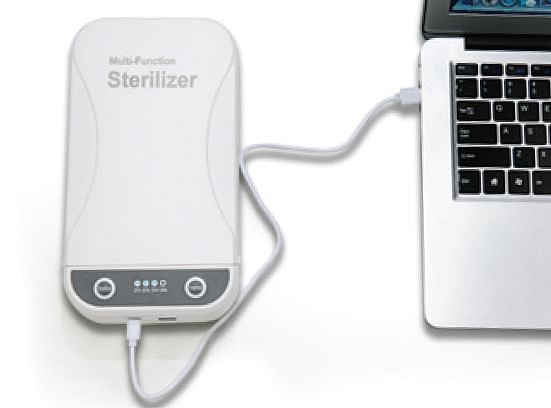 Travelon Portable UV-C Sanitizer Box w/360° Sterilization Technology