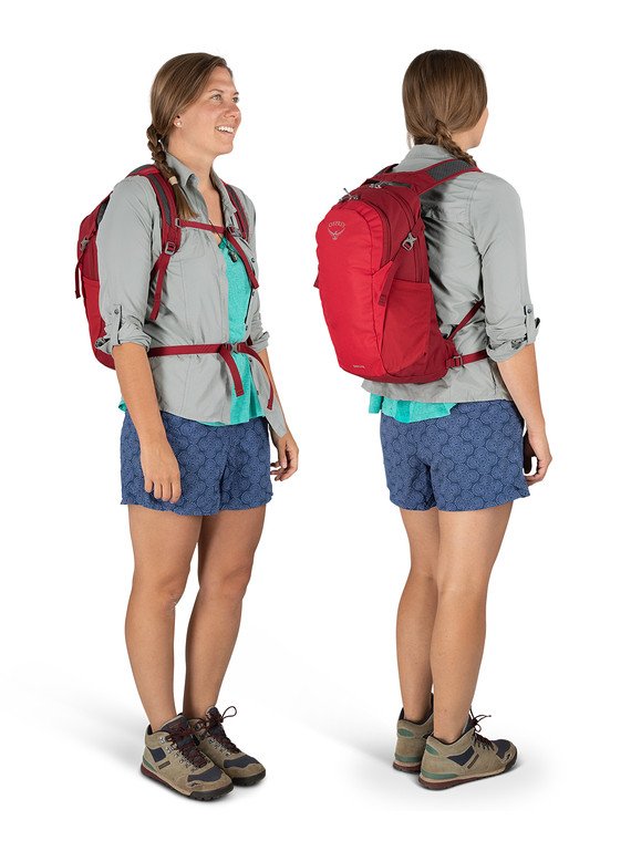 Osprey Daylite 13L Simple Backpack - Cosmic Red TripQuipment Osprey Daylite 13L Simple Backpack - Cosmic Red TripQuipment