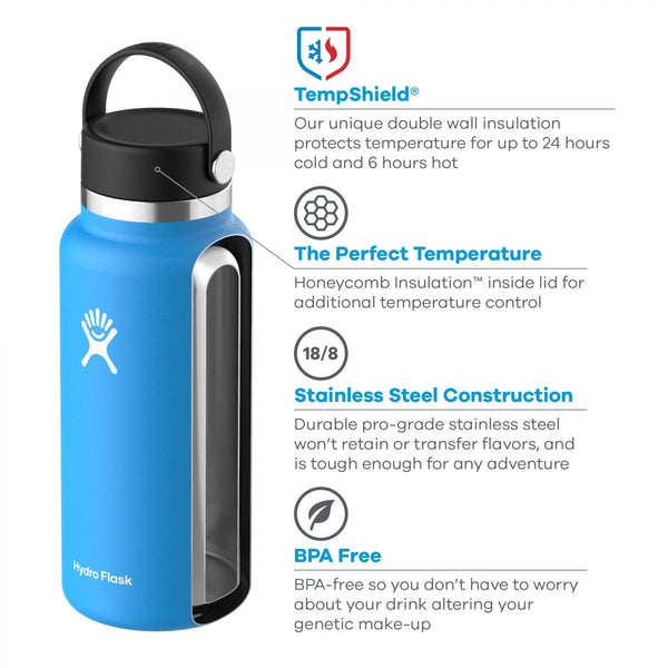 Hydroflask 64 Oz. Wide Mouth Insulated Bottle - Stone