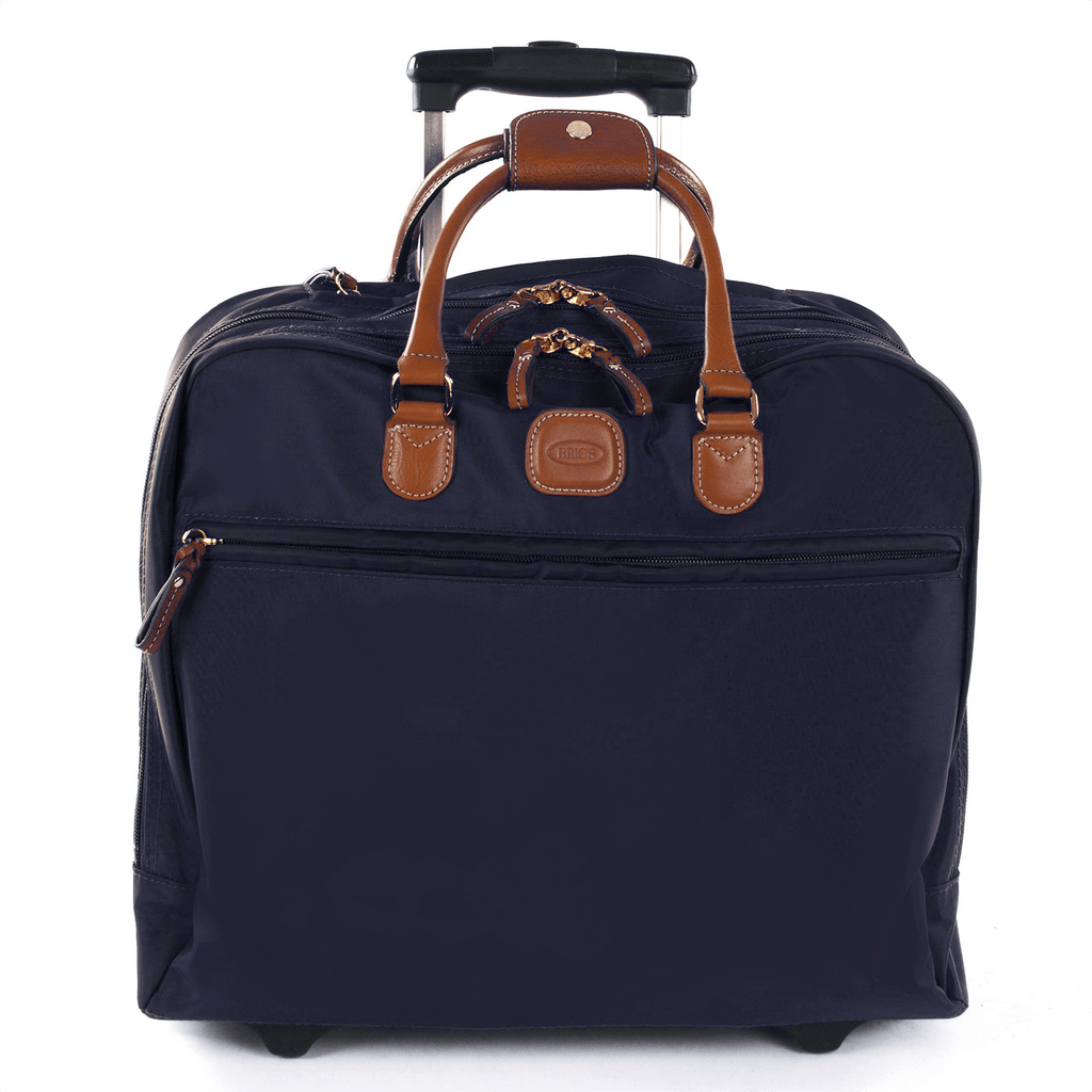 Bric's X-Bag Pilot Case/Rolling Tote - Navy Blue – TripQuipment